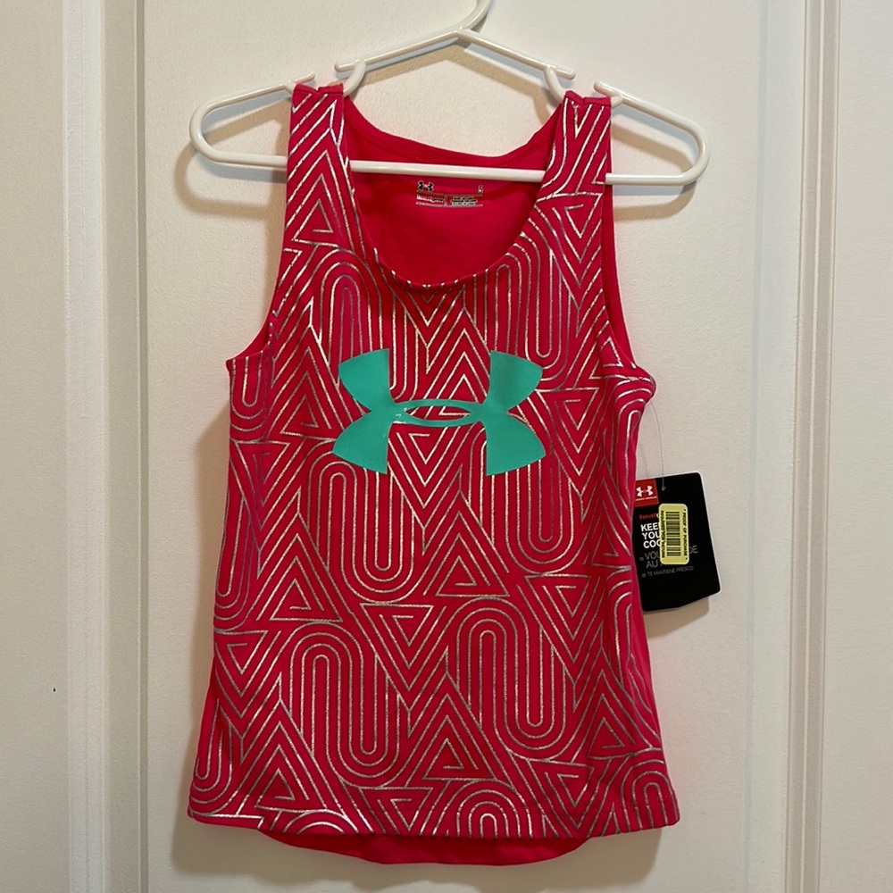 🤍NWT🤍 Kids Size 5 Hot Pink Under Armour Top